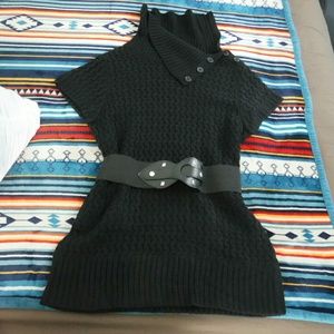 Target Black Sweater Dress w/belt